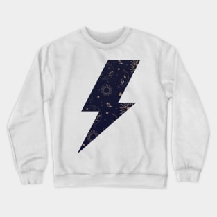 moon lightning bolt Crewneck Sweatshirt